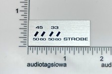 Pioneer PL-518 Etichetta Stroboscopica Controllo Velocità Personalizzata Alluminio