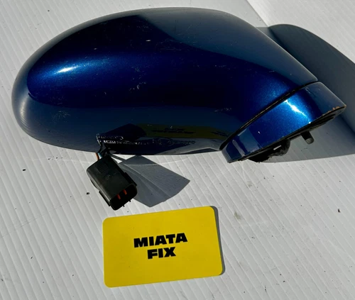 99-05 Mazda Miata NB 10AE OEM Passenger Power Mirror Sapphire Blue Mica Right #9