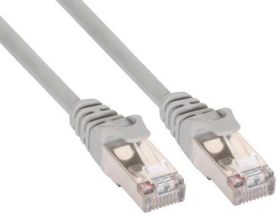 InLine Cat 5e Patchkabel SF/UTP RJ 45 - Stecker Folienschirmung grau 3m