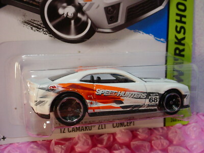 2014 i Hot Wheels '12 CAMARO ZL1 CONCEPT #246☆White;Speed Hunters