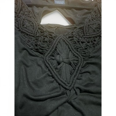 Faded Glory Women s Plus Size Black Top   Size 3X (22W 24W)