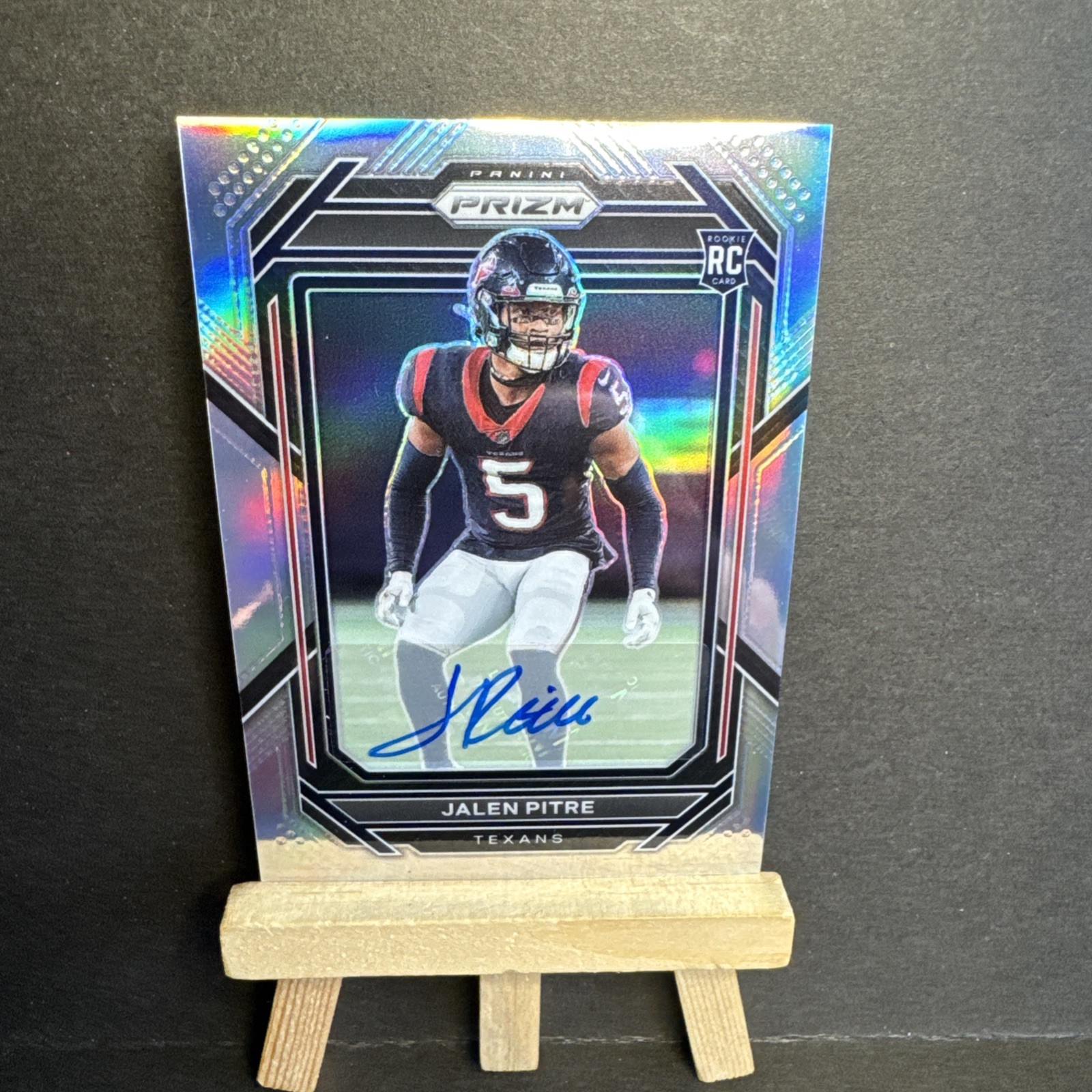 Jalen Pitre 2022 Prizm #383 Rookie Autographs - No Huddle Texans RC