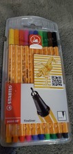Stabilo Point 88 Fineliner 0.4mm 10 Color Pen Wallet Set Fine Writing Brand NEW
