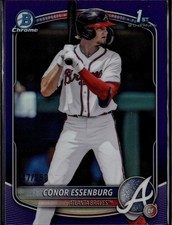 2025 Bowman Draft #BDC-124 Conor Essenburg Chrome Purple Refractor #/250
