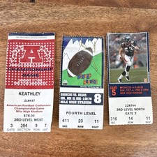 Denver Broncos Vintage Ticket Stubs 1996 1998 1999 AFC Championship Bears Eagles