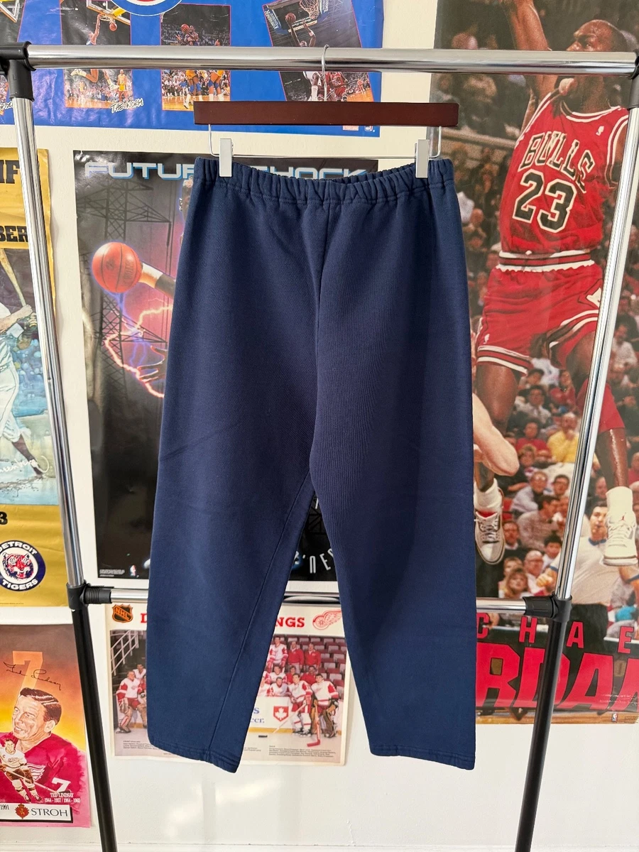 Pantalon Vintage Russell Athletic Premier – Homme Taille M – Rouge – Doublé Coupe-Vent