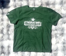Vintage Heineken Beer Promo T-Shirt Green   