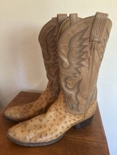 Vtg Tony Lama El Rey 8085 Full Quill Ostrich Boots Made In USA Men’s 11 AA