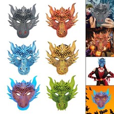 Máscara Facial Dragón Cabeza Completa Máscara Anime Máscara Animal Halloween Juegos con disfraces Máscara para