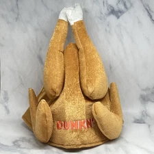 NEW Dunkin Festive Holiday TURKEY HAT Thanksgiving *FREE GIFT W/PURCHASE*