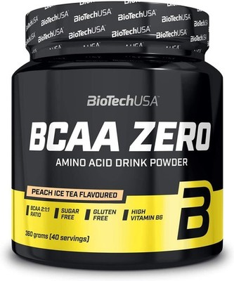 BioTech USA BCAA Zero, 360 g Dose, Pfirsich-Eistee