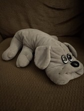 Vintage 1985 Large Pound Puppy Puppies 18  Gray Dog Long Ear Plush Stuffed Tonka