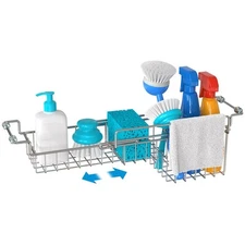 Over The Kitchen Sink Caddy Sponge Holder Organizer Drying Rack Expandable