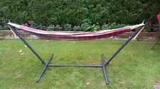 Vivere Hammock and stand. Pre-owned but in very good condition.