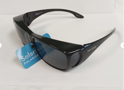 Solar Shield Stone Fit Over Sunglasses, Nylon Frame, Polarized Lenses Amazon.com: Dioptics unisex adult Solar Shield Stone  main image 3