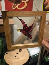 Handmade Hummingbird Stained Glass Sun Catcher