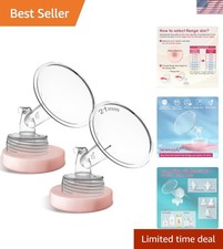 21mm Breast Flanges for Spectra S1 S2 9 Plus Pumps - 2-Pack Comfortable Design