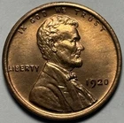 1920 Lincoln Wheat Cent — Uncirculated MS Red 🔥