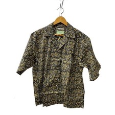 COUTURE D’ADAM Short-Sleeve Shirt, Size 40, Cotton, Brown Floral Print, 25SS-260