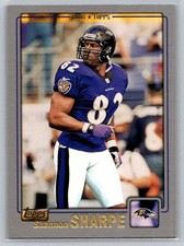💎2001 Topps Football #35 Shannon Sharpe - Baltimore Ravens💎