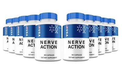 Nerve Action Capsules, Max Strength, NerveAction Natural Nerve Support (10 pack)