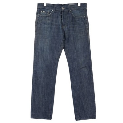 Gas Vintage Jeans Men Regular Straight 5-Pocket Dark Wash W34 L34