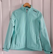 TOG24 Alvey Women Softshell Jacket Size 10 Mint Blue NWOT Hiking Walking Fleece