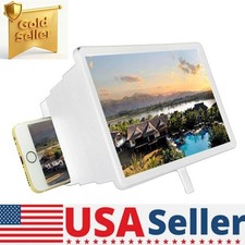 Magnifier Mobile Phone Screen Telescopic F2 Bracket Amplifier HD TV Video White
