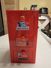 Coca - Cola Vintage Style 3 - Drawer Metal De...