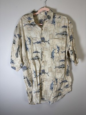 Bimini Bay Outfitters Men s Size Large Sport Fish Button Down