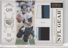2011 Playoff National Treasures NFL Gear Combos Prime 28/49 Blaine Gabbert 0f3