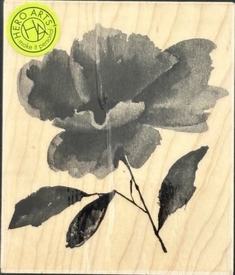 Hero Arts Botanical Painted Flower Rubber Stamp