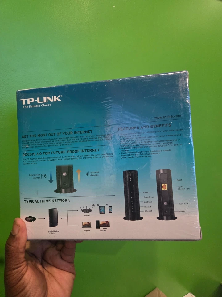 TP-LINK TC-7620 680Mbps Cable Modem - Image 3 of 3