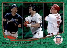 Ryan Braun/Giancarlo Stanton/Bruce 2013 Topps Emerald Foil