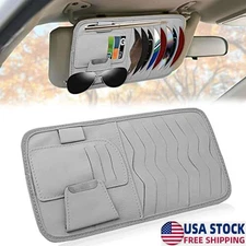 Car CD Holder, DVD Vehicle Visor Storage Organizer, Large Capacity CD Visor Case