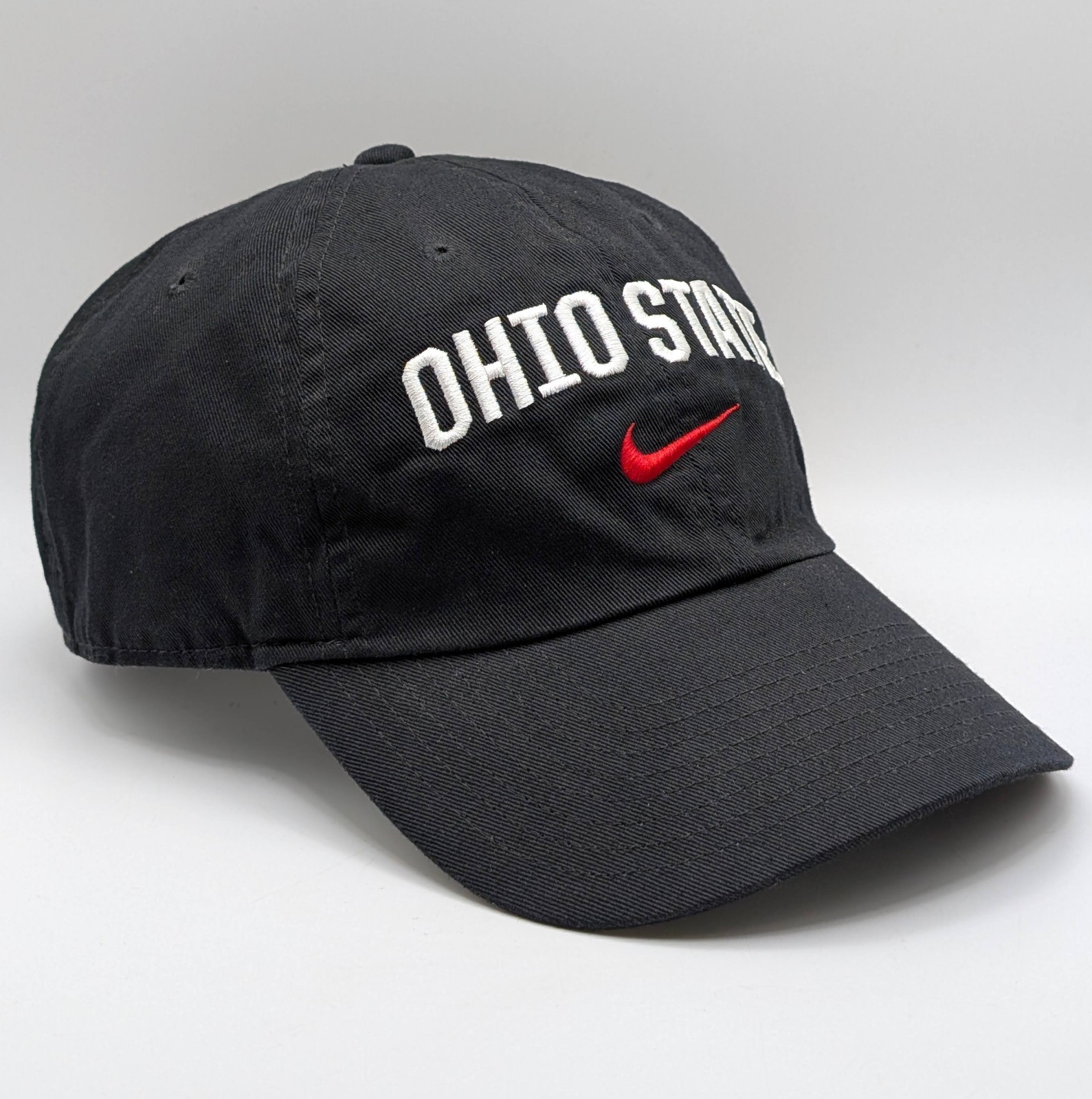 Ohio State Buckeyes Nike Heritage86 Hat Strap Back Black Center Swoosh Dri-Fit