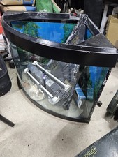 Large Corner Fish Tank Aquarium With External Filter