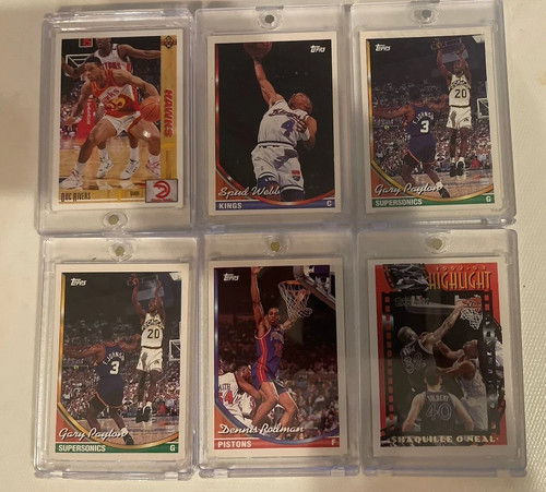 Various NBA Cards Early 90s Tops, O’Neill, Webb, Peyton, Rivers, Rodman & more - Picture 11 of 18