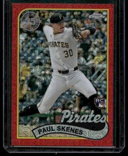2024 Topps Update #T89CU-21 Paul Skenes 1989 Topps 35th Chrome Red Refractor #/5