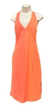 Peck & Peck Women’s Size 6 Sleeveless Dress Orange Shabby Chic Cocktail Party
