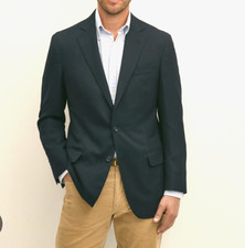 BROOKS BROTHERS Brooksaire Navy Blue Sport Coat Suit Blazer 42R Wool