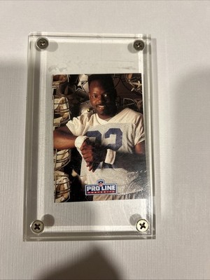1992 Pro Line Portraits Emmitt Smith HOF Signed AUTO Cowboys