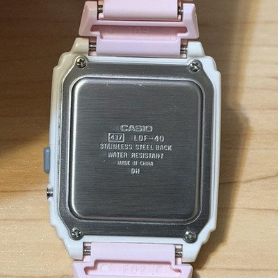 Casio LDF-40-4A Poptone Pink Calculator Retro Vintage Digital