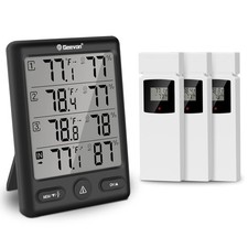 Indoor Outdoor Thermometer Wireless with 3 Remote Sensors, Digital Hygrometer...