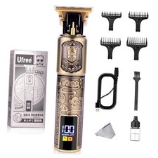 Professional Beard Trimmer for Men, Zero Gapped T-Blade Hair Clipper  Bronze