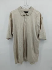 Brooks Brothers 346 Short Sleeve Polo Shirt Men’s Large Cream No Logo