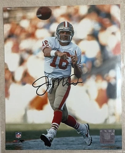 Joe Montana Autographed San Francisco 49ers 8x10 Photo W/Photo File NFL COA 49er
