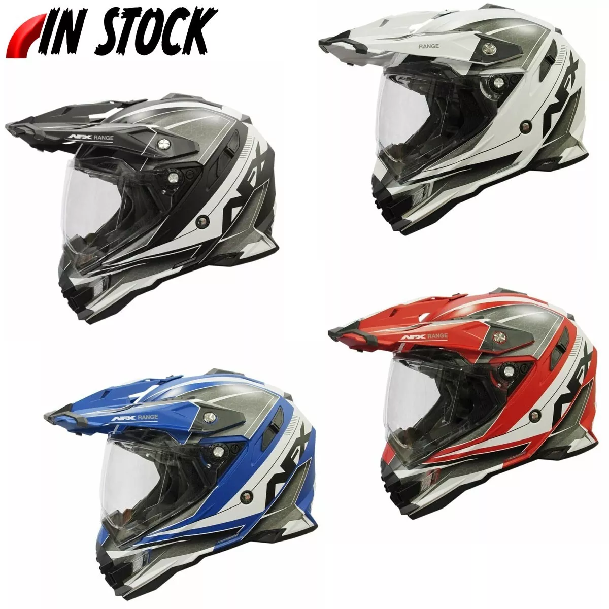 AFX FX-41DS DUAL SPORT ADVENTURE MOTORCYCLE HELMET FULL FACE