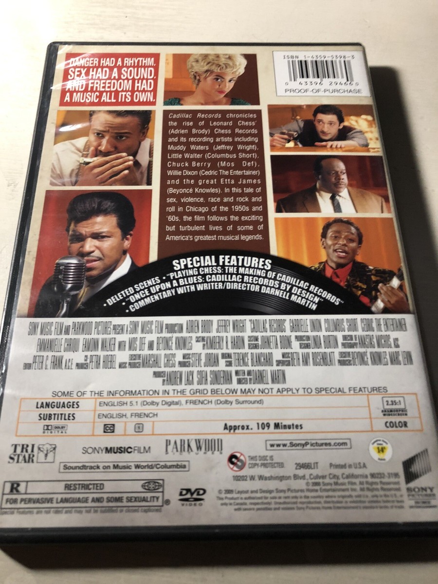 Cadillac Records (2008) DVD Music Biography Adien Brody