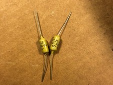 2 NOS Vintage Mullard .022 uf 400v Mustard Capacitors TESTED Epiphone Marshall